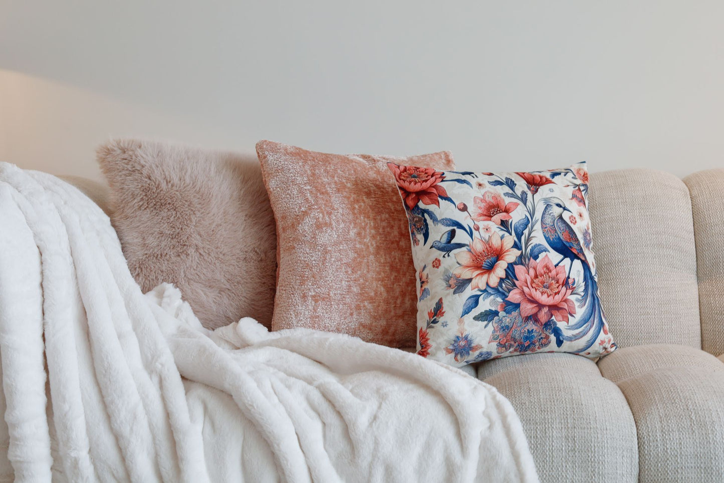 Kussen Bird Songs 45 x 45cm