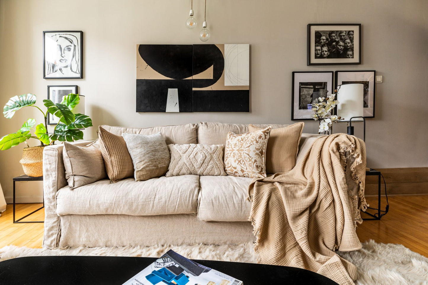 Kussen Jemima 45 x 45cm, Sand