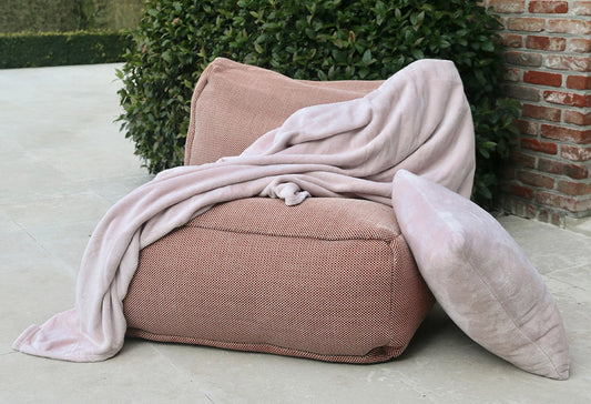 Plaid Grand Luxe 130 x 160cm, Oud Roze