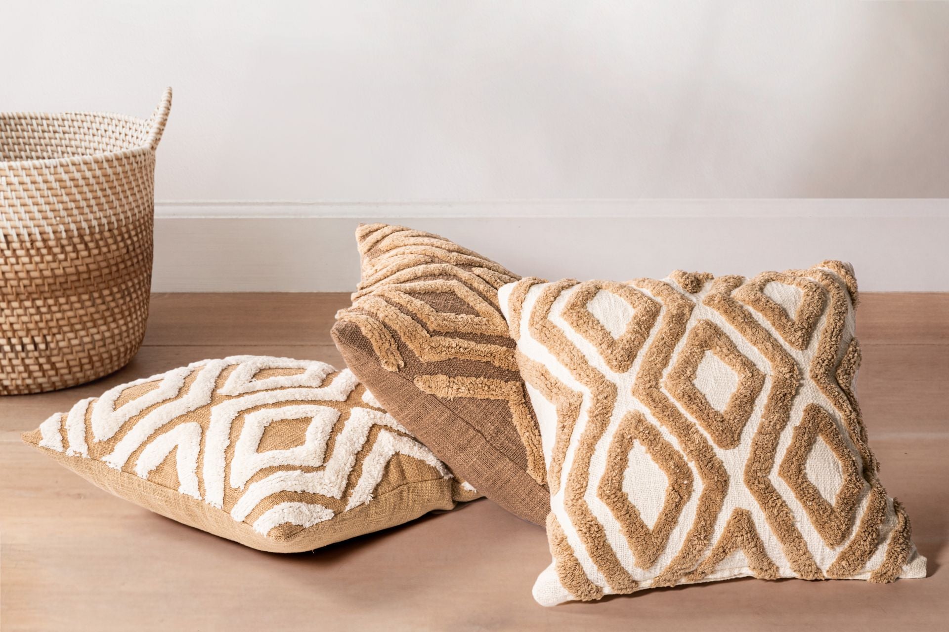 Kussen SAHARA CONTRAST 45 x 45cm, ivory