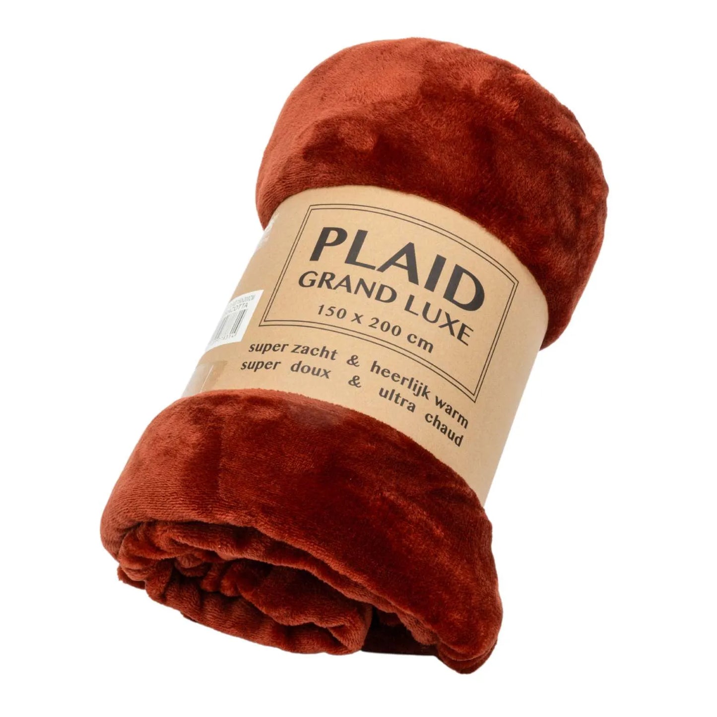 Plaid Grand Luxe 130 x 160cm, Terracotta