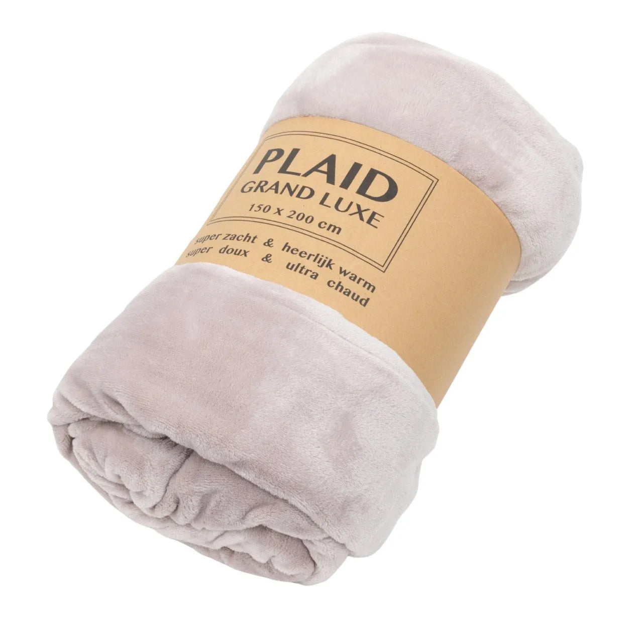 Plaid Grand Luxe 130 x 160cm, Oud Roze