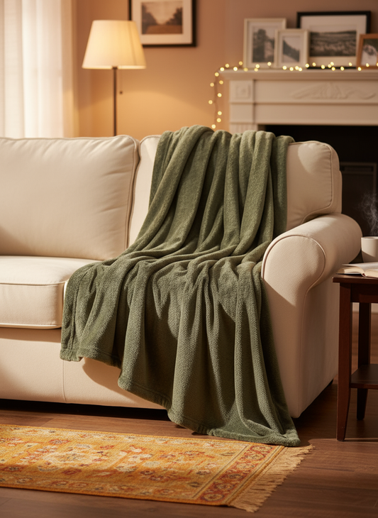 Plaid Grand Luxe 130 x 160cm, Gravier