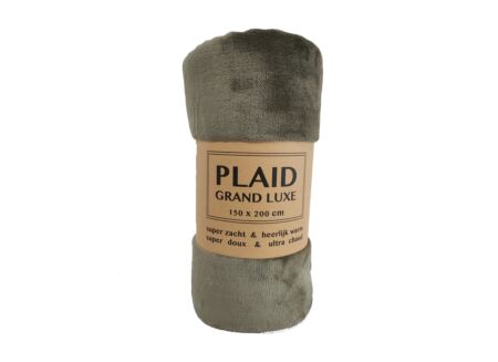 Plaid Grand Luxe 130 x 160cm, Gravier